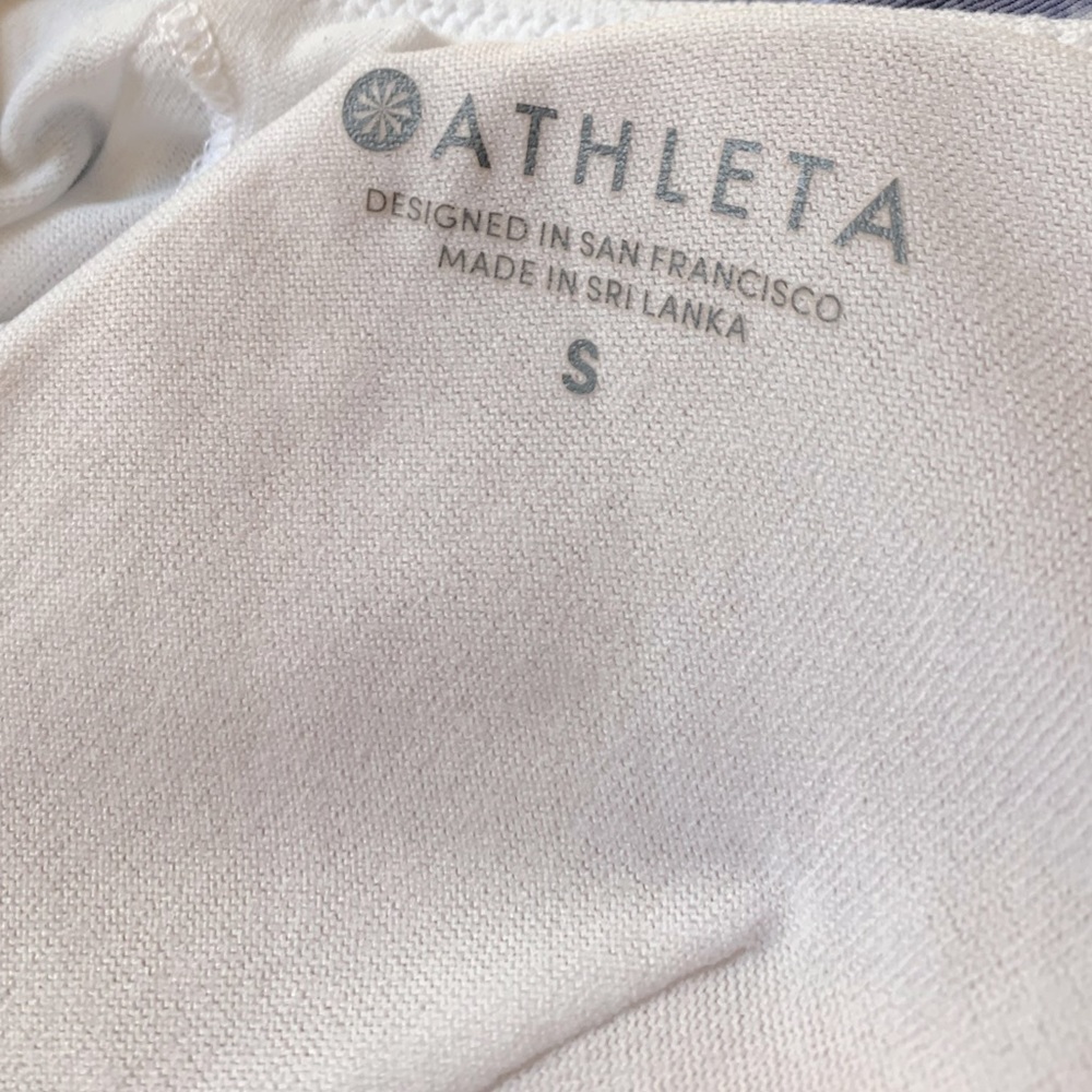 Athleta Tulum Keyhole Blue White Tie Dye One Piece Swim Suit Size S - Picture 7 of 8
